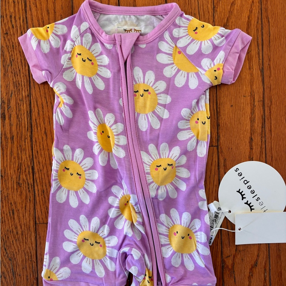 Purple Floral Kids One Piece